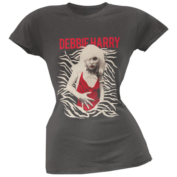 Debbie Harry - Red Zebra Juniors T-Shirt