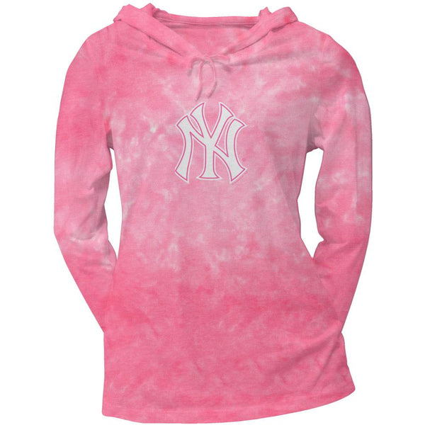 New York Yankees - Logo Tie Dye Juniors Thermal Hoodie