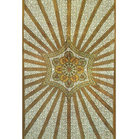 Gold Flowering Star Tapestry