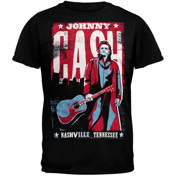 Johnny Cash - Nashville Poster T-Shirt