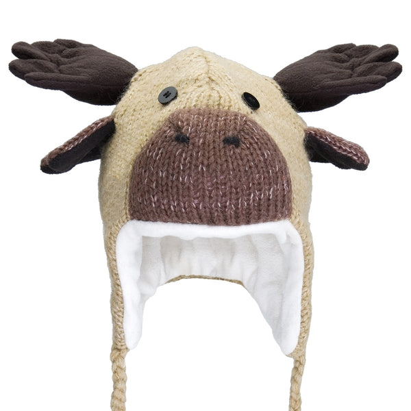 Manny The Moose Kids Peruvian Knit Hat