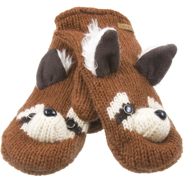 Rico The Raccoon Knit Mittens