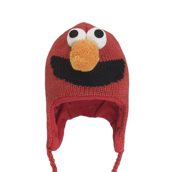 Sesame Street - Elmo Head Kids Peruvian Knit Hat