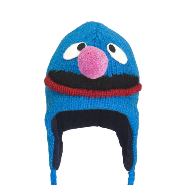 Sesame Street - Grover Head Kids Peruvian Knit Hat