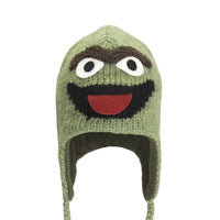 Sesame Street - Oscar Head Kids Peruvian Knit Hat