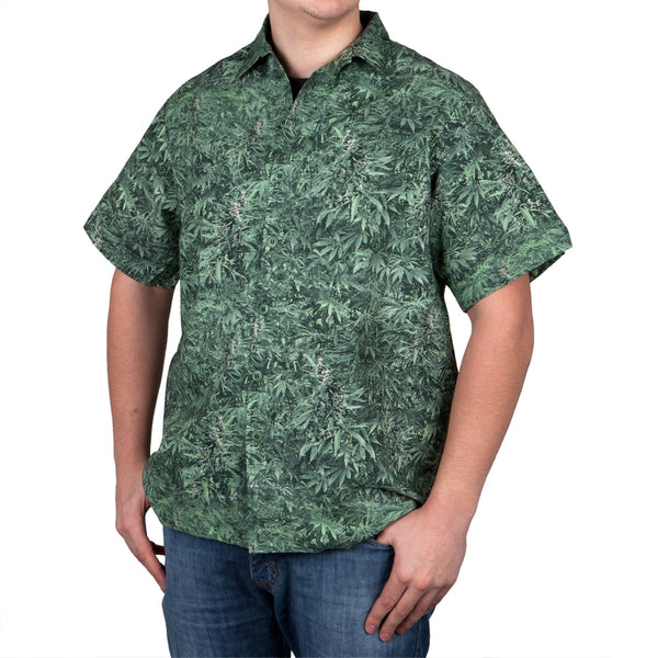 Green Fields - Button Down Mens Shirt