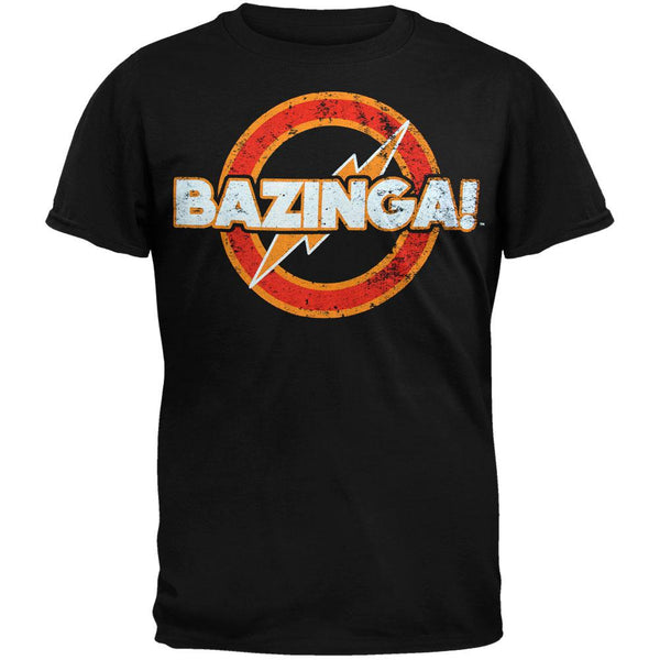 Big Bang Theory - Distressed Circle Bazinga T-Shirt