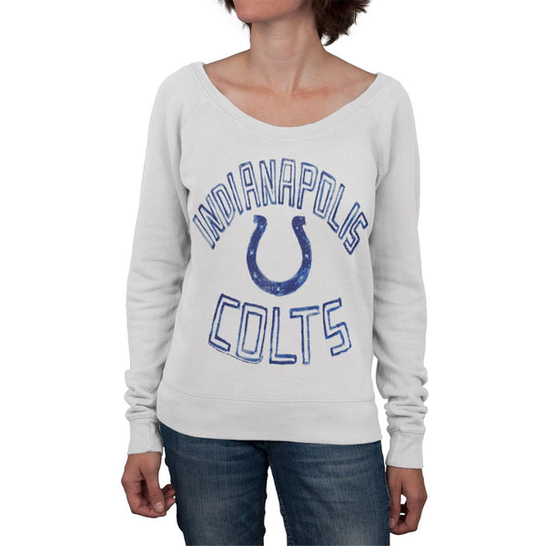 Indianapolis Colts - Logo Off-Shoulder Juniors Sweatshirt