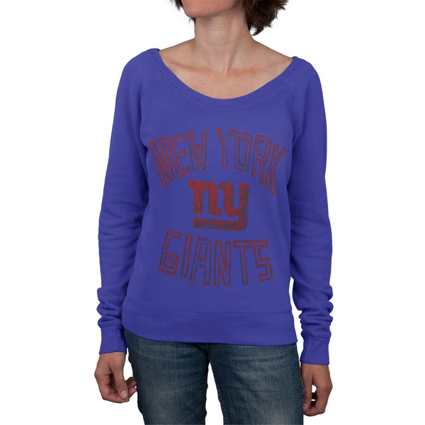 New York Giants - Logo Off Shoulder Juniors Sweatshirt