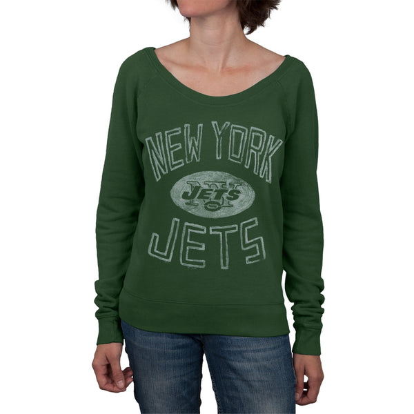 New York Jets - Logo Off Shoulder Juniors Sweatshirt