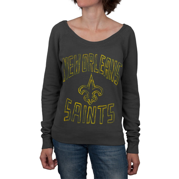 New Orleans Saints - Logo Off Shoulder Juniors Sweatshirt