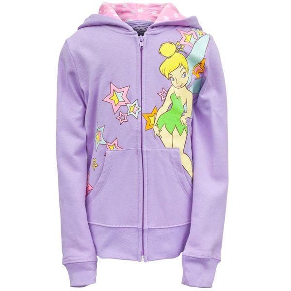 Tinkerbell - Star Field Girls Youth Zip Hoodie