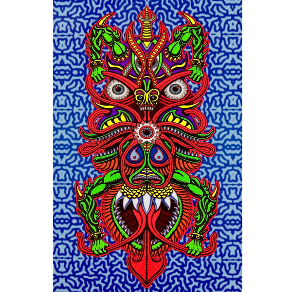 3-D Dragon Warrior Tapestry
