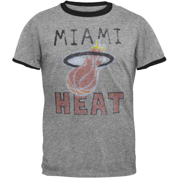 Miami Heat - Hoop Logo Soft Ringer T-Shirt