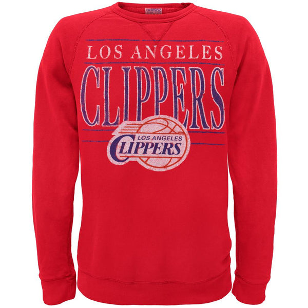 Los Angeles Clippers - Distressed Classic Logo Crew Neck Sweatshirt