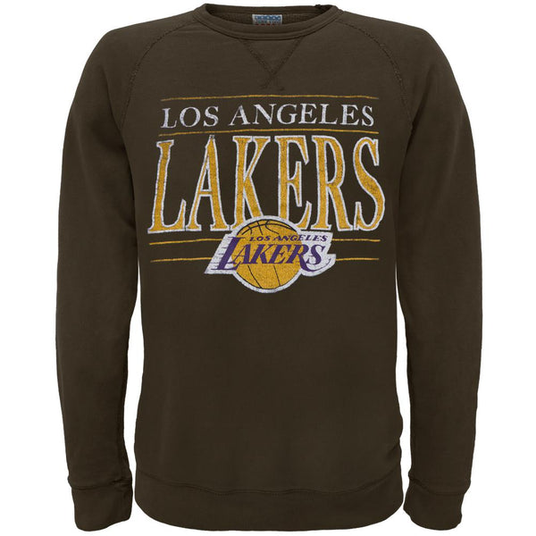 Los Angeles Lakers - Distressed Classic Logo Crew Neck Sweatshirt