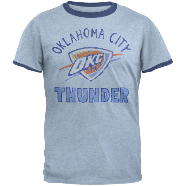 Oklahoma City Thunder - Classic Logo Soft Ringer T-Shirt