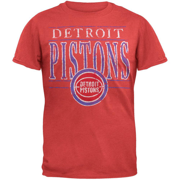 Detroit Pistons - Crackle Classic Logo Soft T-Shirt