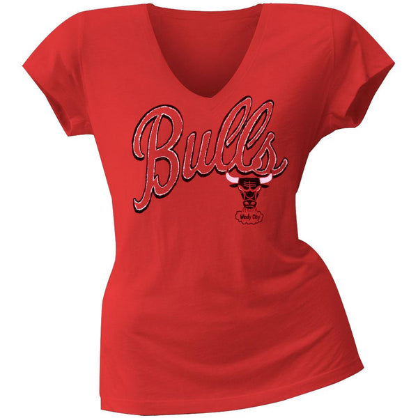 Chicago Bulls - Logo Juniors V-Neck T-Shirt