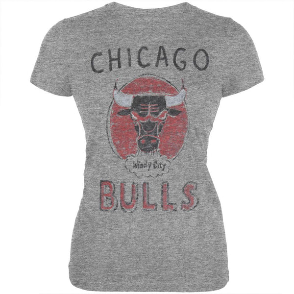 Chicago Bulls - Vintage Logo Soft Juniors T-Shirt