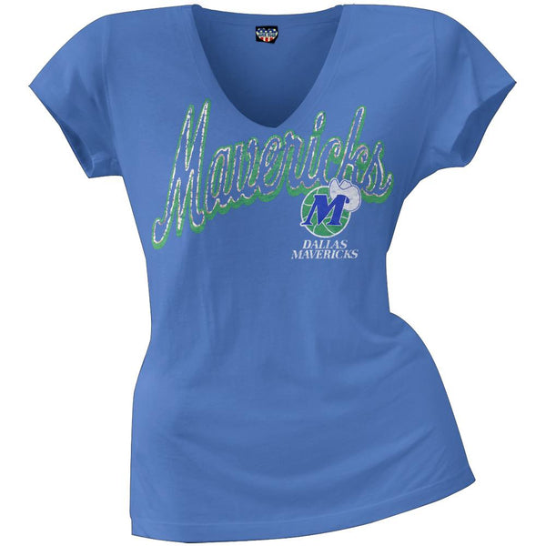 Dallas Mavericks - Logo Juniors V-Neck T-Shirt