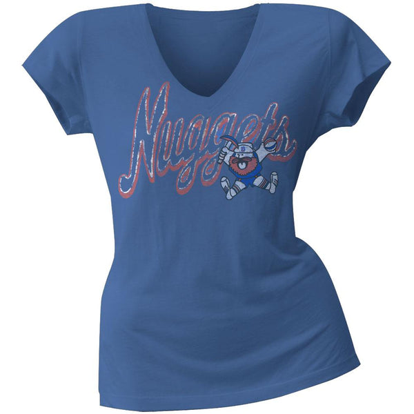 Denver Nuggets - Prospector Logo Juniors V-Neck T-Shirt