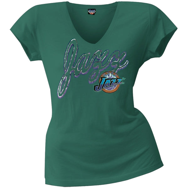 Utah Jazz - Logo Juniors V-Neck T-Shirt