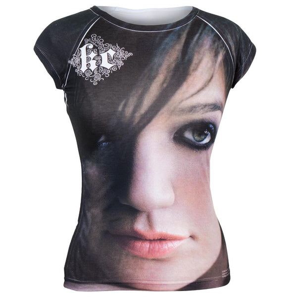 Kelly Clarkson - Close Up Photo All-Over Juniors T-Shirt