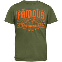 Famous Stars & Straps - Brigade Patch Green T-Shirt