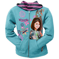 Wizards Of Waverly Place - Flower Stamp Girls Youth Zip Hoodie