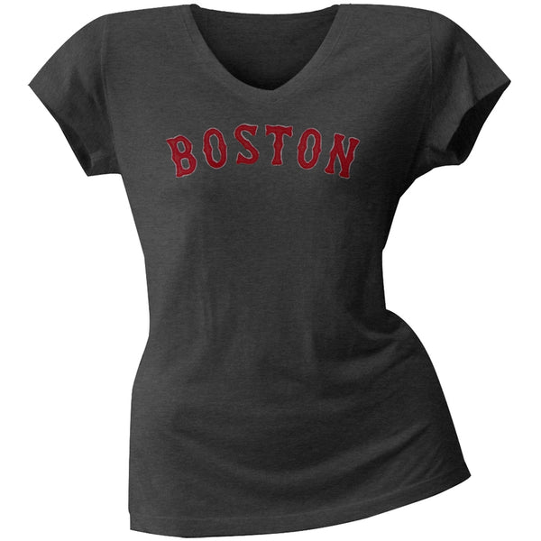 Boston Red Sox - Juniors Showtime Premium V-Neck T-Shirt