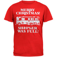 Christmas Vacation - Shitter Was Full Red Adult T-Shirt