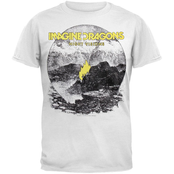 Imagine Dragons - Flame White T-Shirt