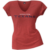 Houston Texans - Scrum Logo Juniors Premium V-Neck T-Shirt