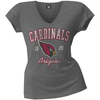 Arizona Cardinals - Flanker Logo Premium Juniors V-Neck T-Shirt