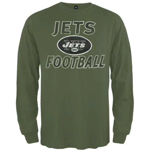 New York Jets - Flanker Logo Premium Long Sleeve T-Shirt