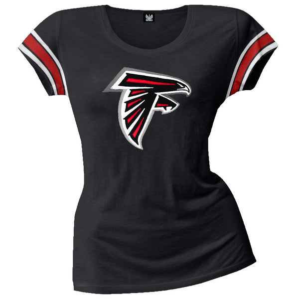 Atlanta Falcons - Off-Campus Juniors Premium Scoop T-Shirt