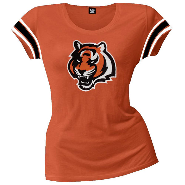 Cincinnati Bengals - Off-Campus Juniors Premium Scoop T-Shirt