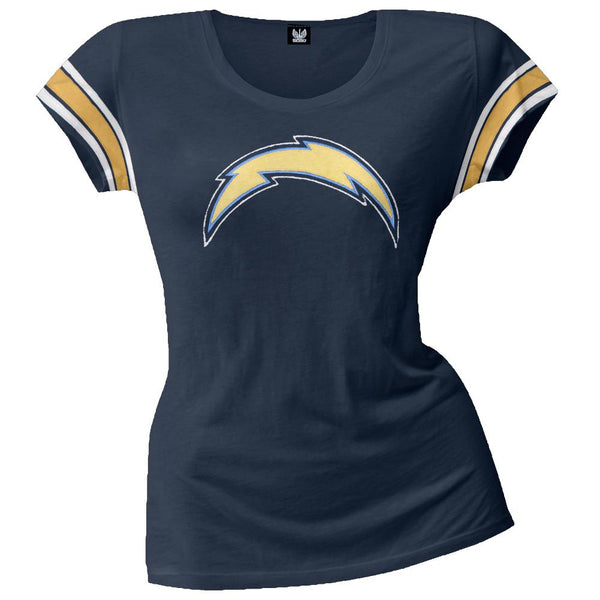 San Diego Chargers - Off Campus Juniors Premium Scoop T-Shirt