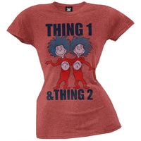 Dr. Seuss - Thing 1 and Thing 2 Juniors T-Shirt