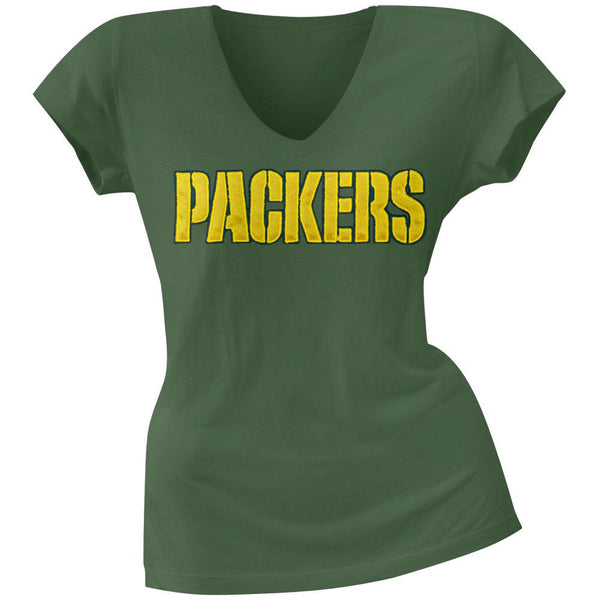 Green Bay Packers - Showtime Premium Juniors V-Neck T-Shirt