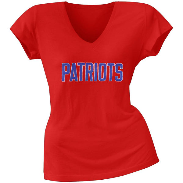 New England Patriots - Showtime Premium Juniors V-Neck T-Shirt