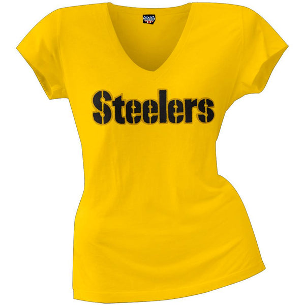 Pittsburgh Steelers - Showtime Premium Juniors V-Neck T-Shirt