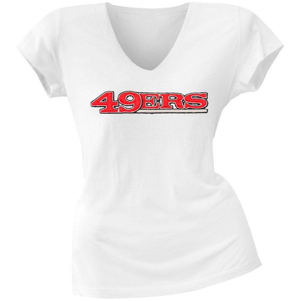 San Francisco 49ers - Showtime Premium Juniors V-Neck T-Shirt
