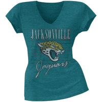 Jacksonville Jaguars - Scrum Logo Premium Juniors V-Neck T-Shirt