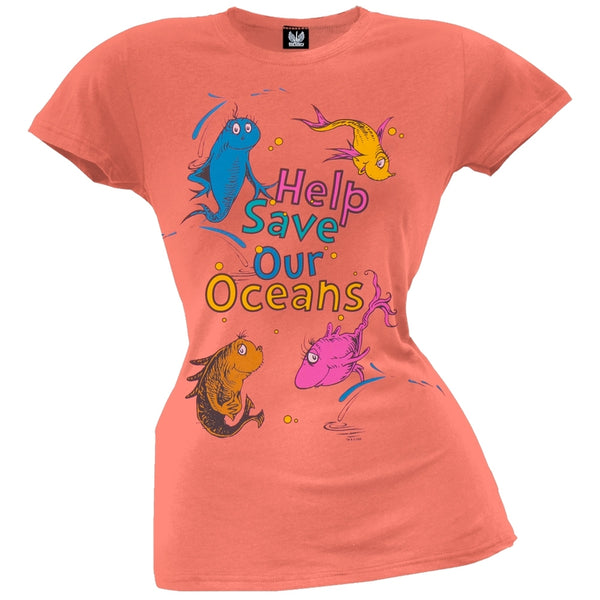 Dr. Seuss - Save Our Oceans Juniors T-Shirt