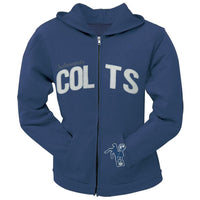 Indianapolis Colts - Pep Rally Premium Juniors Full Zip Hoodie