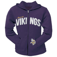 Minnesota Vikings - Pep Rally Premium Juniors Full Zip Hoodie