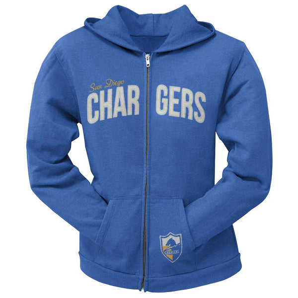 San Diego Chargers - Pep Rally Premium Juniors Full Zip Hoodie