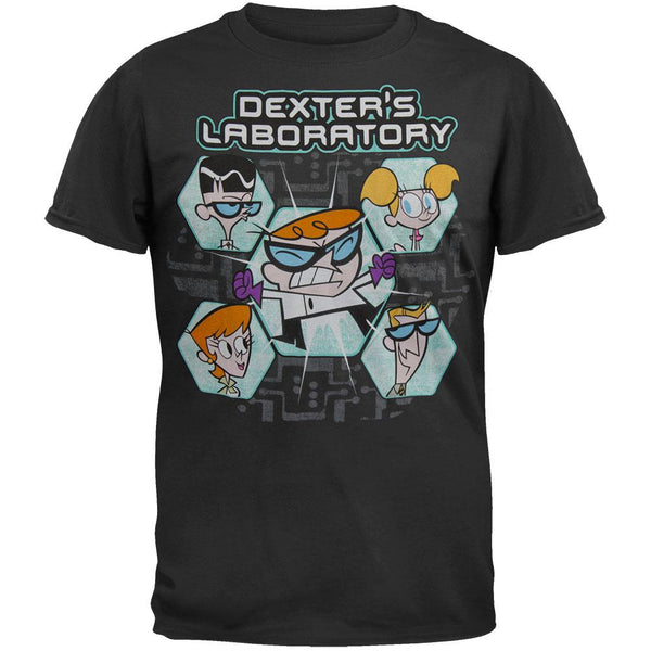 Dexter's Laboratory - Group Hexagons T-Shirt